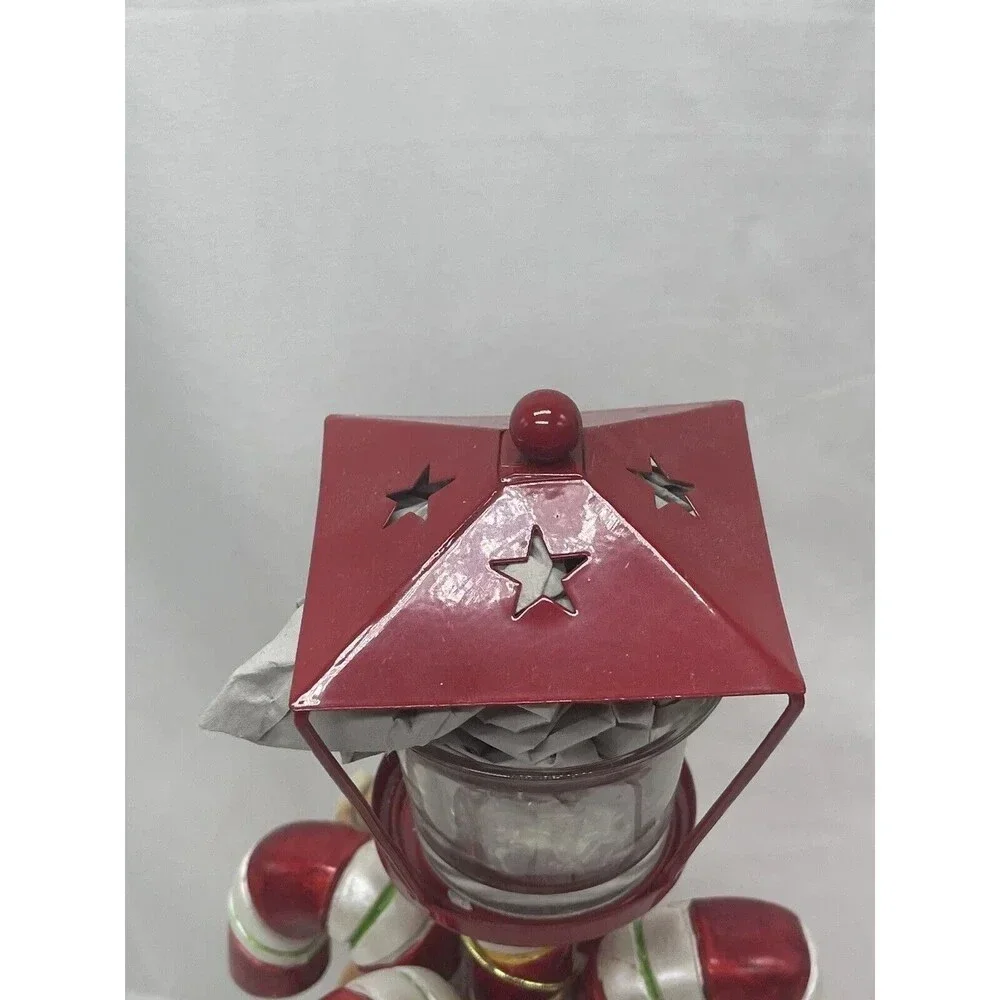 Radko Letters to Santa Candy Cane Votive Ceramic Box